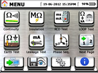 Ekran menu głównego